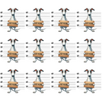 greyhound dogs, mugshot pattern, police lineup, height measurements, tan brown, gray blue, white cream, black accents, repeating design, cartoon style, playful illustration,, fabric panel, dog breeds, pet themed, whimsical art, measuring stick, rectangular panels, geometric layout, animal portraits
