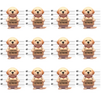 cream, beige, brown, tan, labrador retriever, golden retriever, dog, puppy, mugshot, police lineup, height chart, measurements, repeating pattern, humorous, playful, whimsical,, fabric panel, pet themed, animal print