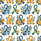 Ribbons of Hope Pattern 11 Minky Fabric