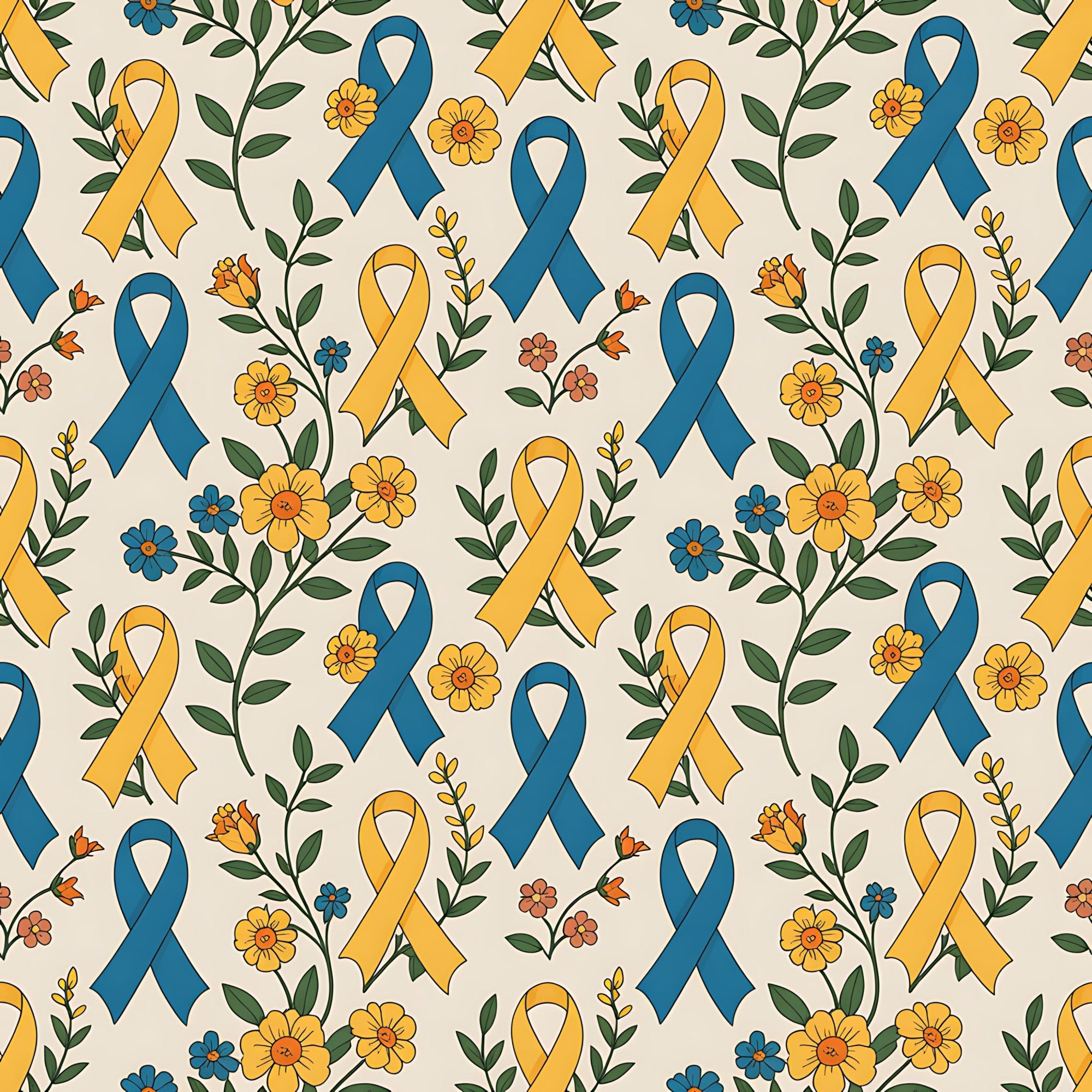 Ribbons of Hope Pattern 12 Minky Fabric