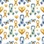 Ribbons of Hope Pattern 13 Minky Fabric
