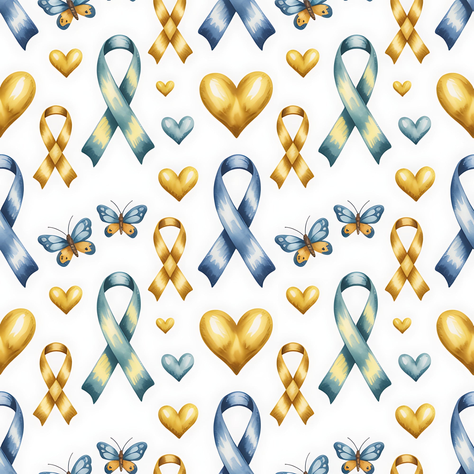 Ribbons of Hope Pattern 13 Minky Fabric