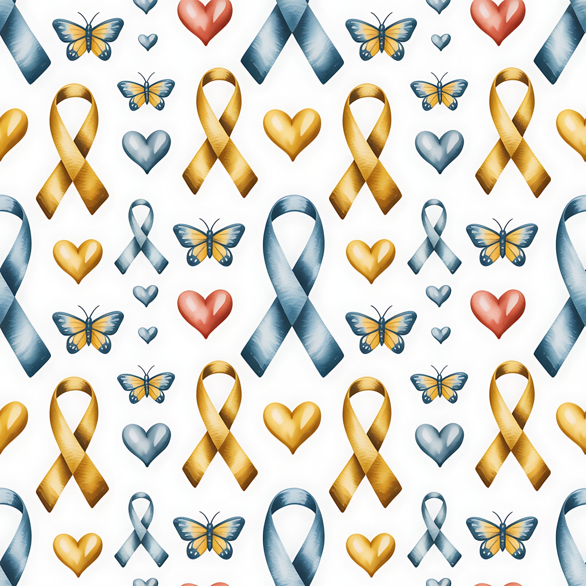 Ribbons of Hope Pattern 14 Minky Fabric
