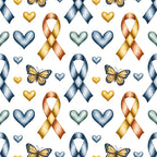 Ribbons of Hope Pattern 15 Minky Fabric
