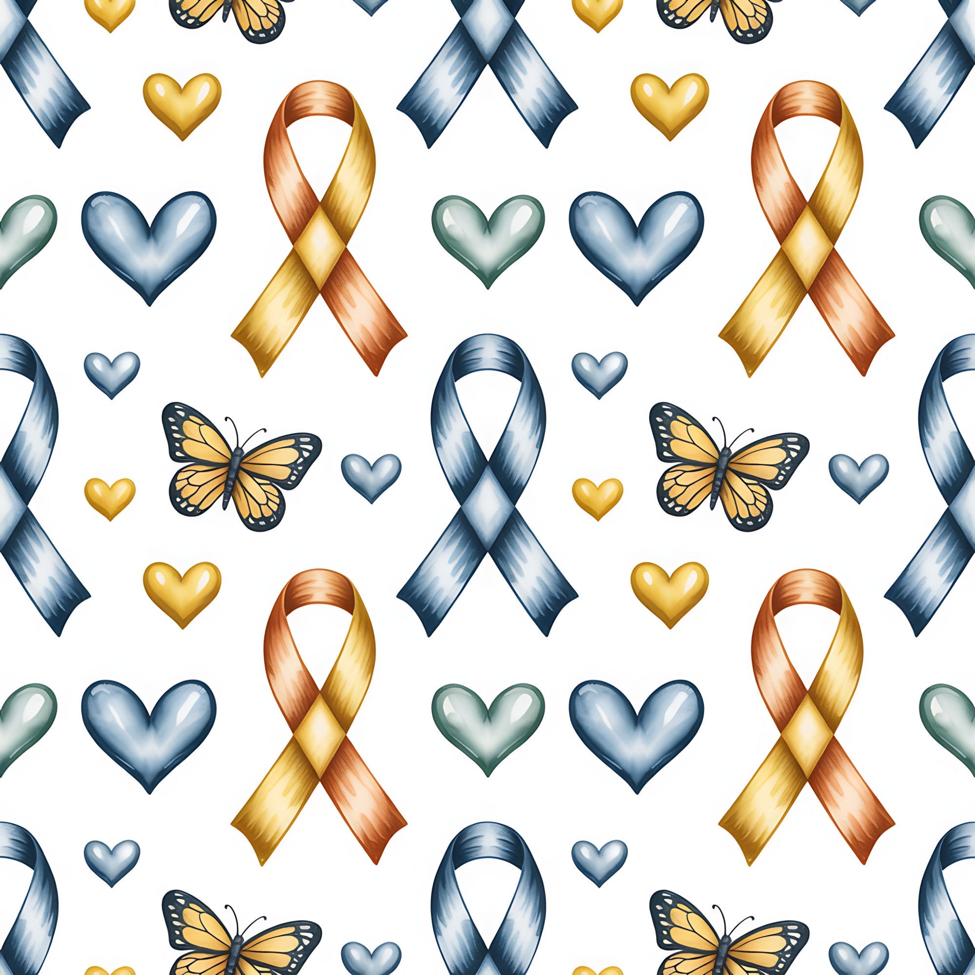 Ribbons of Hope Pattern 15 Minky Fabric