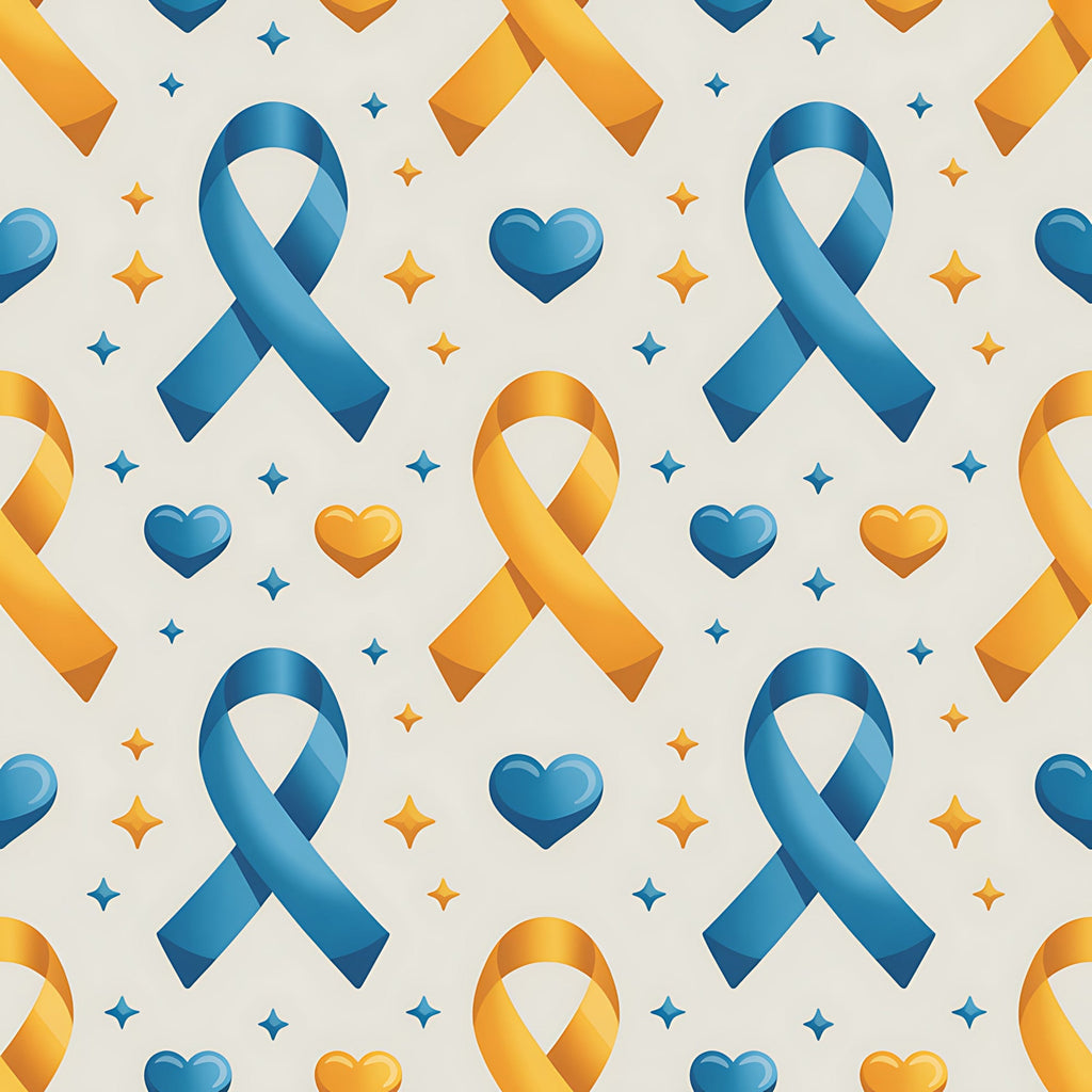 Ribbons of Hope Pattern 16 Minky Fabric