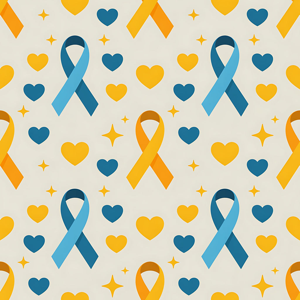 Ribbons of Hope Pattern 17 Minky Fabric
