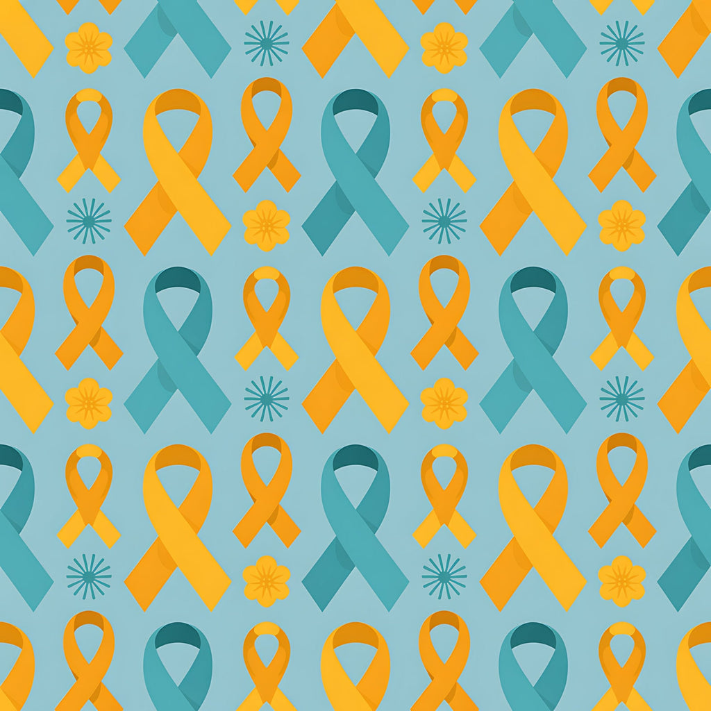 Ribbons of Hope Pattern 18 Minky Fabric