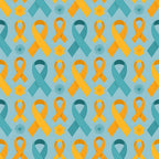 Ribbons of Hope Pattern 18 Minky Fabric