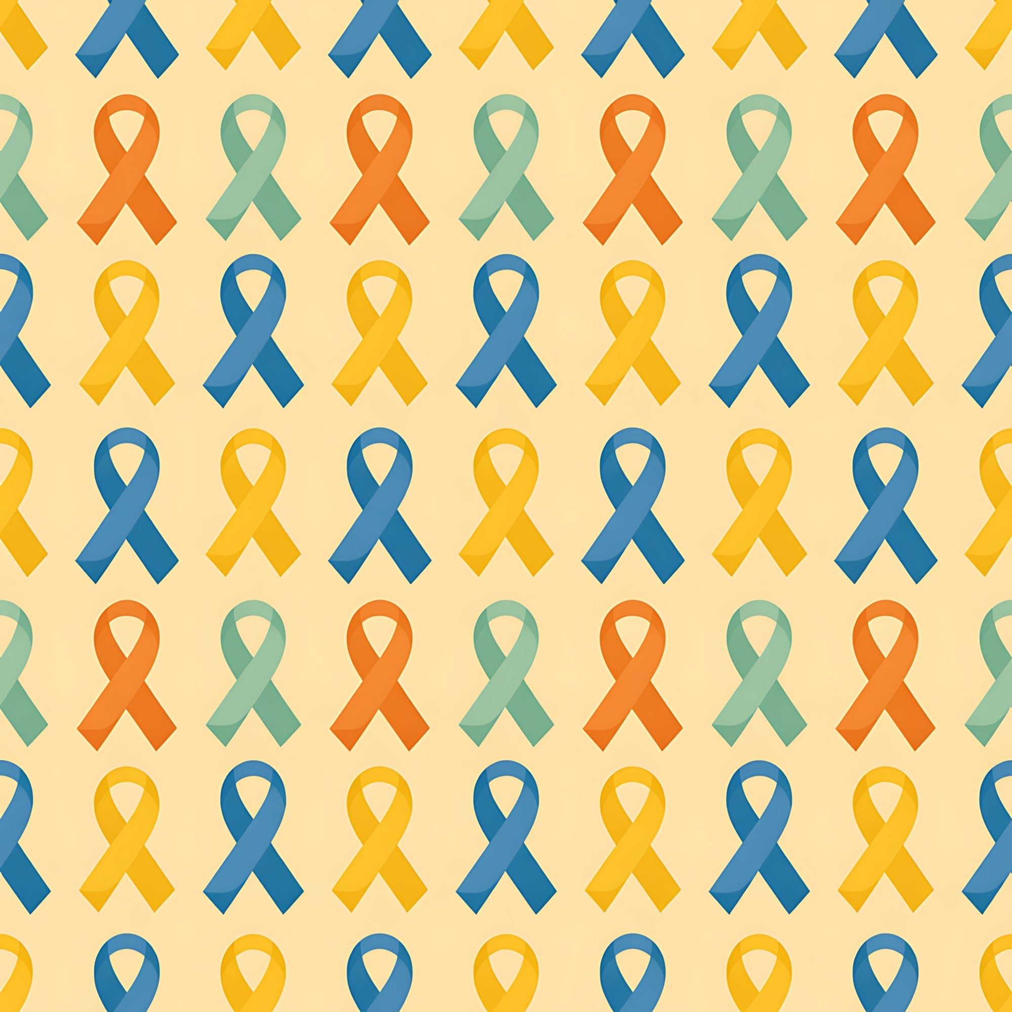 Ribbons of Hope Pattern 19 Minky Fabric