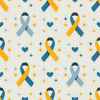 Ribbons of Hope Pattern 2 Minky Fabric