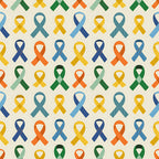Ribbons of Hope Pattern 20 Minky Fabric