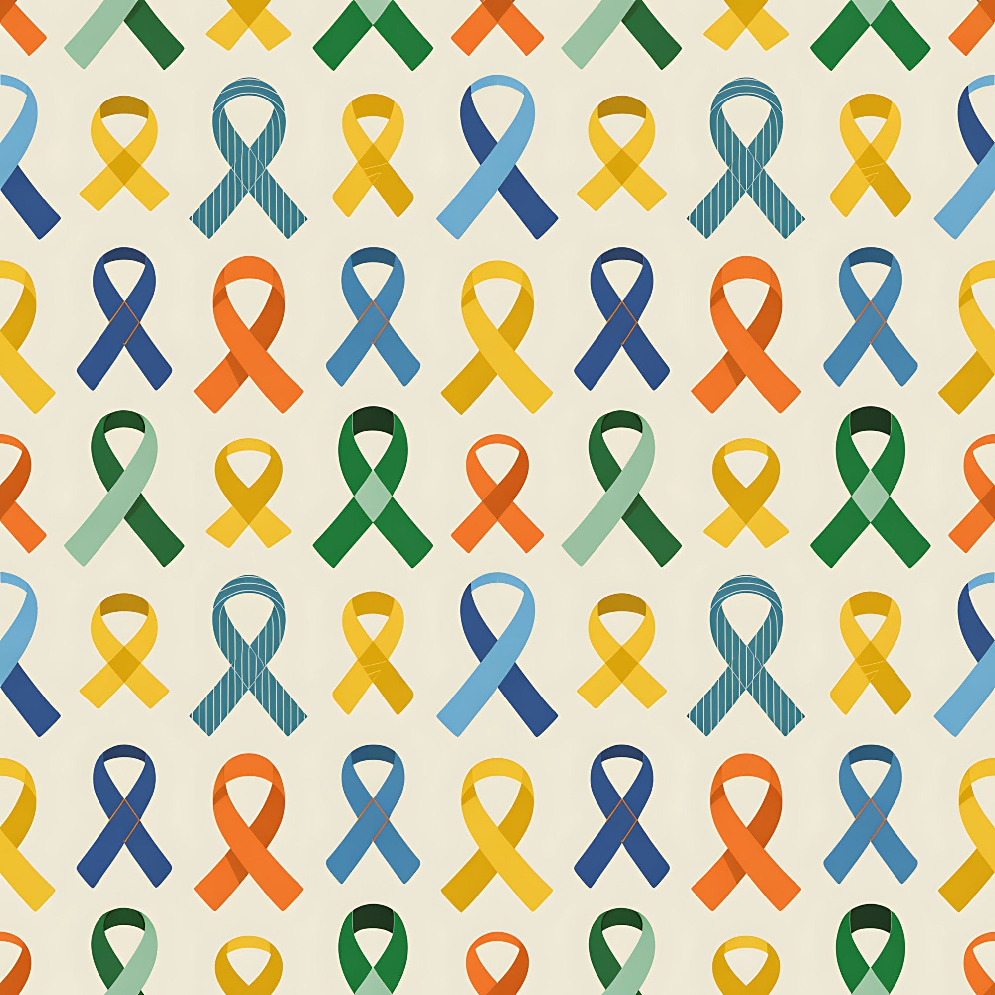 Ribbons of Hope Pattern 20 Minky Fabric