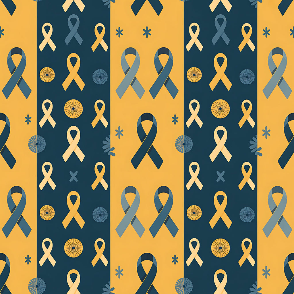 Ribbons of Hope Pattern 21 Minky Fabric