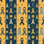 Ribbons of Hope Pattern 21 Minky Fabric