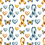 Ribbons of Hope Pattern 23 Minky Fabric