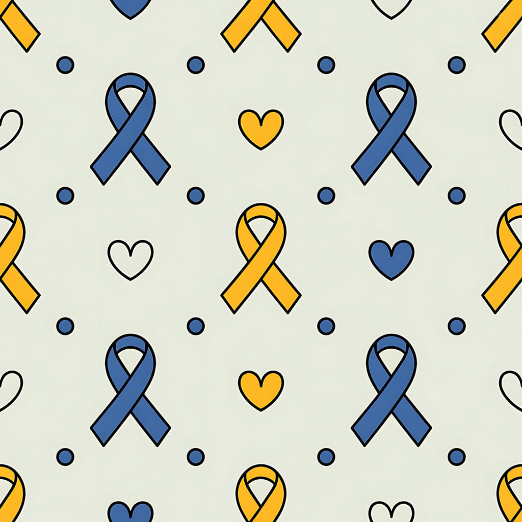 Ribbons of Hope Pattern 25 Minky Fabric