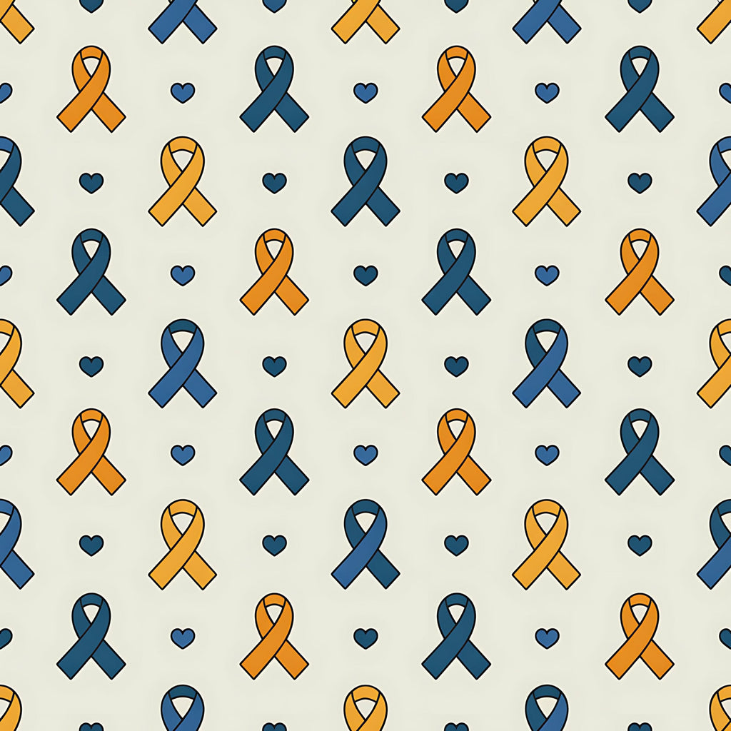 Ribbons of Hope Pattern 26 Minky Fabric