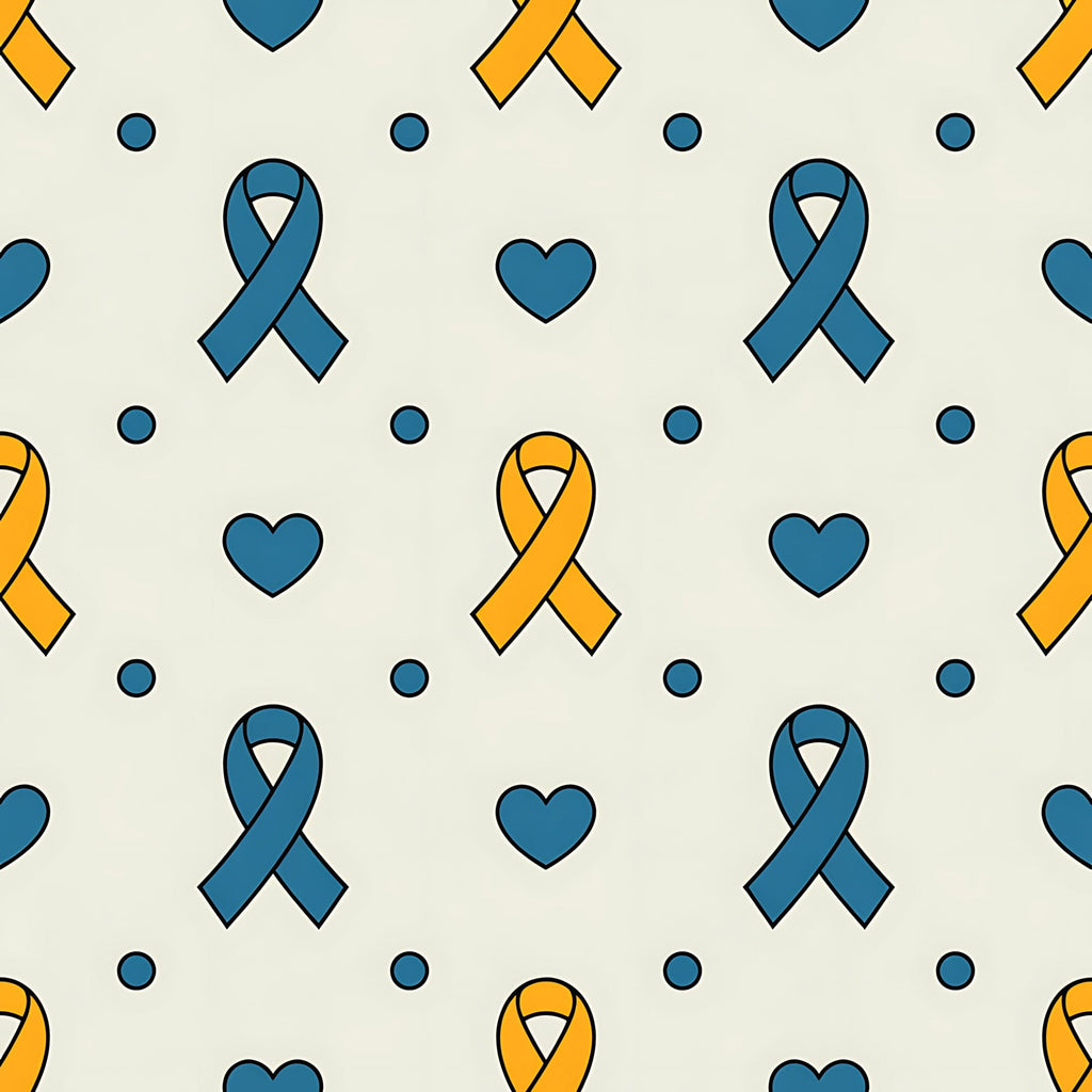 Ribbons of Hope Pattern 27 Minky Fabric