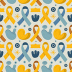 Ribbons of Hope Pattern 28 Minky Fabric