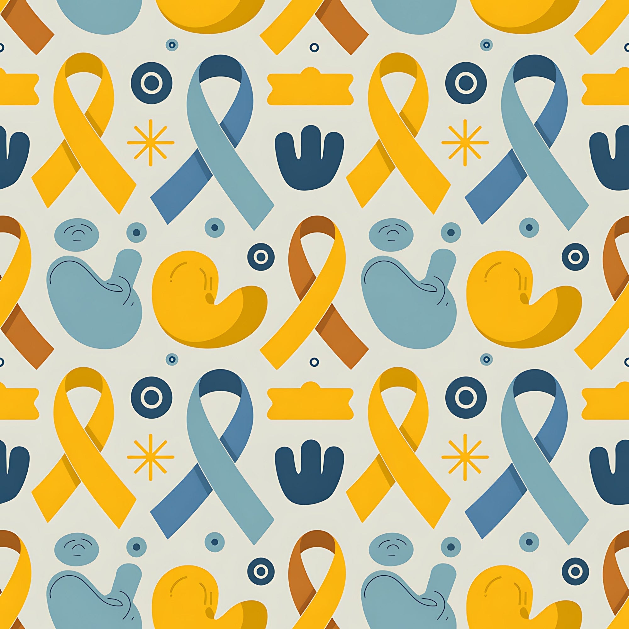 Ribbons of Hope Pattern 28 Minky Fabric