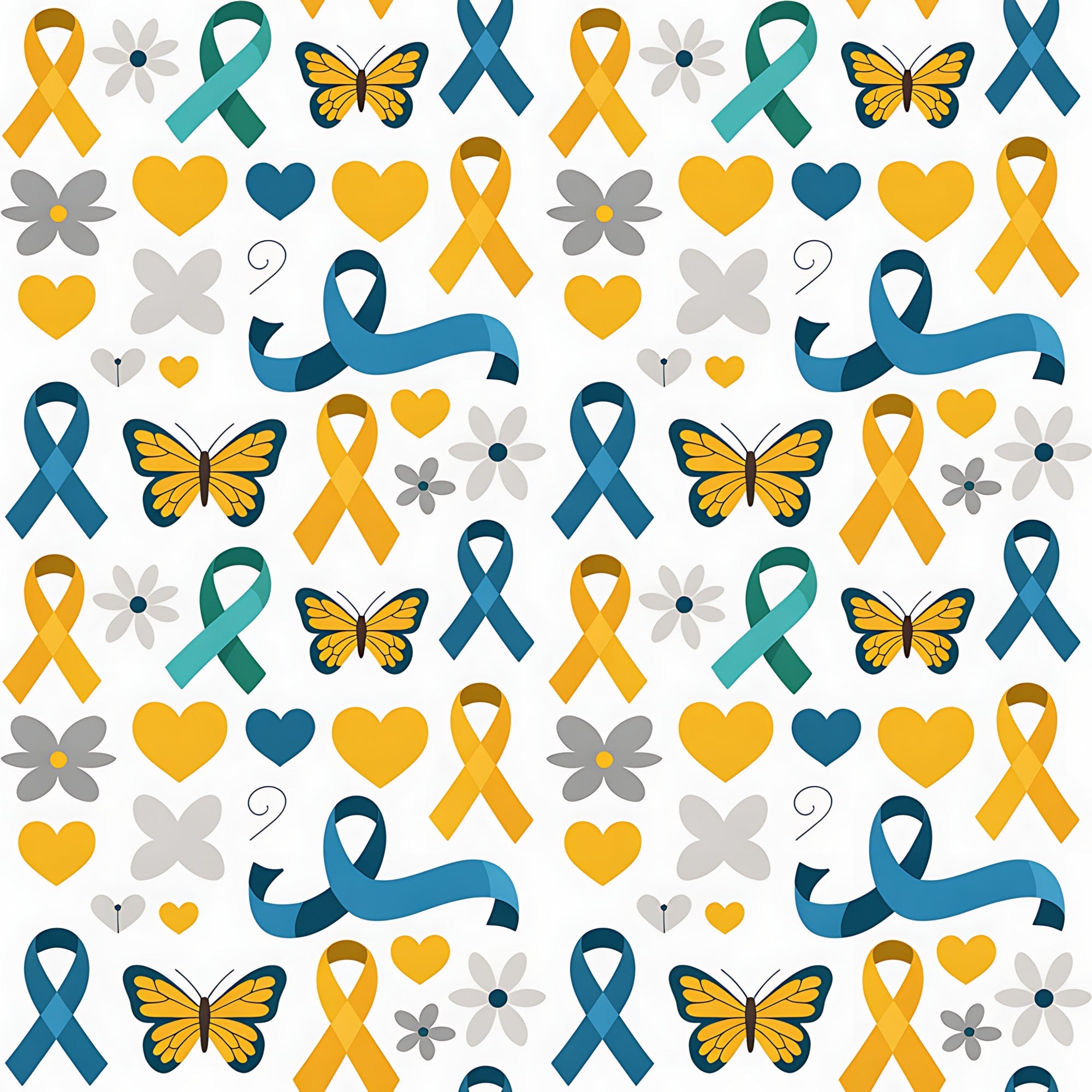 Ribbons of Hope Pattern 29 Minky Fabric