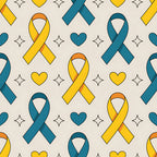 Ribbons of Hope Pattern 3 Minky Fabric