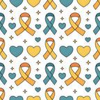 Ribbons of Hope Pattern 5 Minky Fabric