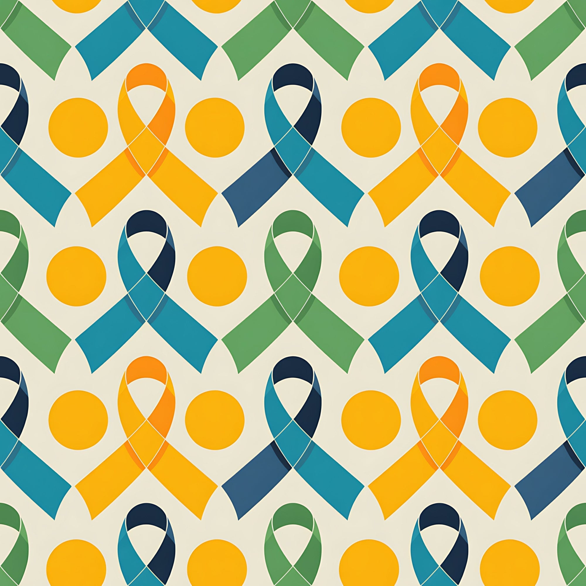 Ribbons of Hope Pattern 8 Minky Fabric