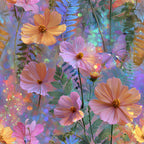 Opal Garden Pattern 1 Minky Fabric