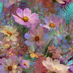 Opal Garden Pattern 11 Minky Fabric
