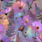 Opal Garden Pattern 3 Minky Fabric