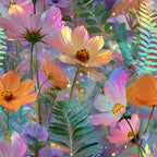 Opal Garden Pattern 5 Minky Fabric