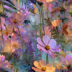 Opal Garden Pattern 9 Minky Fabric