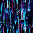 dripping liquid, blue fabric, purple accents, cosmic pattern, galaxy design, flowing drops, starry background, abstract design,, fabric panel, celestial theme, liquid splashes, navy blue, turquoise, magenta, space-inspired, modern pattern, artistic print, cotton fabric, cosmic drips