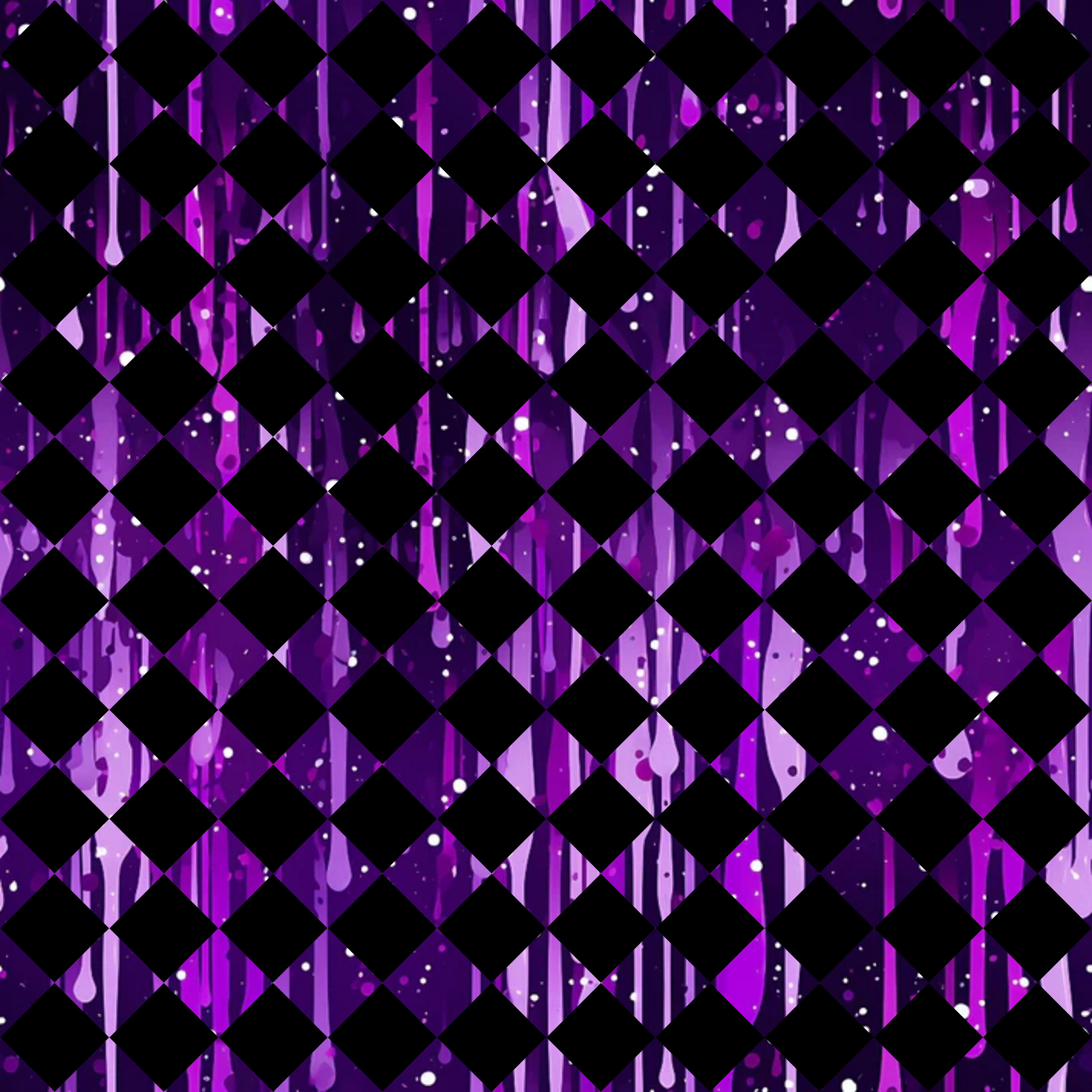 Dripping Purple Liquid Pattern 7 Minky Fabric