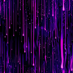 purple, magenta, dark navy, black, dripping liquid, paint drips, droplets, abstract pattern, modern design, contemporary art, flowing lines, vertical drips, splatter effect, artistic splashes,, fabric panel, moody atmosphere, dynamic movement, liquid texture, neon colors