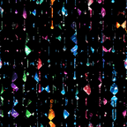 Dripping Rainbow Liquid Pattern 14 Minky Fabric