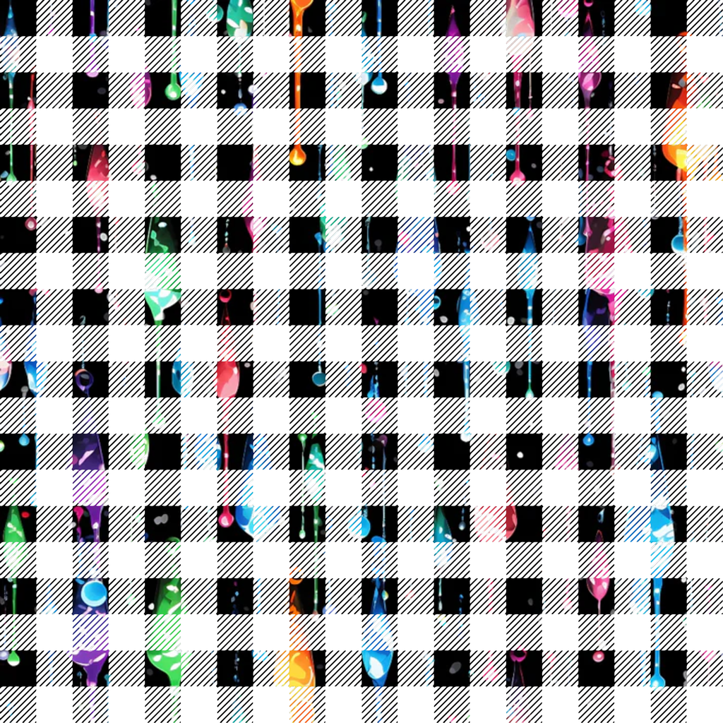Dripping Rainbow Liquid Pattern 16 Minky Fabric