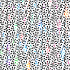 dripping rainbow, liquid pattern, multicolored, black silhouettes, botanical motifs, leaf branches, flowing design, abstract drips, vibrant colors,, fabric panel, repeating pattern, organic shapes, nature inspired, colorful splatters, branch silhouettes, flowing liquid, rainbow hues, cotton fabric, crafting material