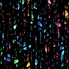 Dripping Rainbow Liquid Pattern 25 Minky Fabric