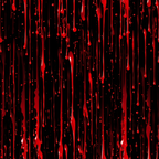 dripping liquid, red droplets, black background, blood splatter, vertical drips, gothic pattern, horror theme, dark aesthetic, crimson red,, fabric panel, spooky design, halloween motif, streaking effect, liquid texture, dramatic contrast, macabre style, flowing drops, viscous liquid, eerie atmosphere