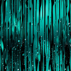 turquoise, teal, black, dripping liquid, paint drips, vertical streaks, abstract pattern, flowing design, water droplets, splashes, modern art, contemporary style,, fabric panel, fluid motion, artistic drips, cascading effect, geometric drops, wet paint look, liquid texture