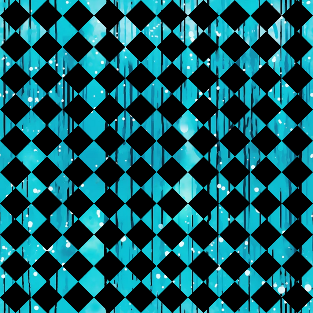Dripping Turquoise Liquid Pattern 9 Minky Fabric