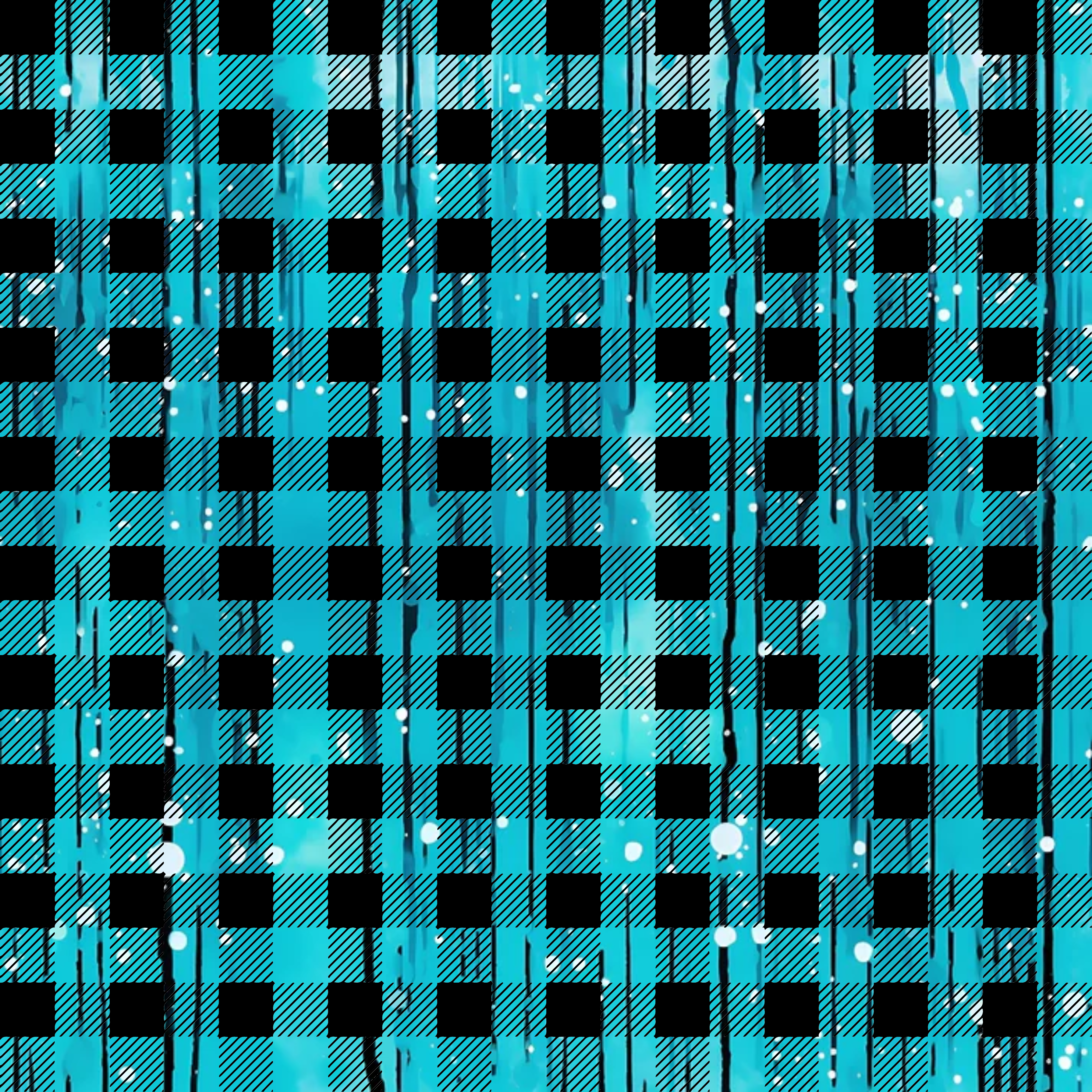 Dripping Turquoise Liquid Pattern 12 Minky Fabric