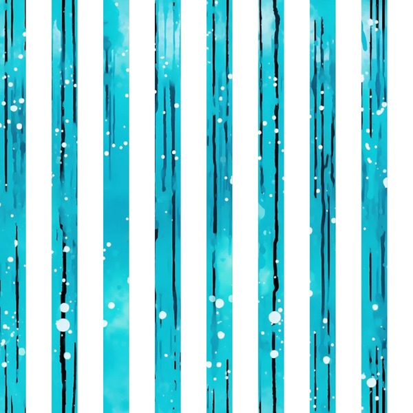turquoise, aqua, teal, white, dripping pattern, liquid design, vertical stripes, water droplets, flowing lines, abstract design, modern pattern,, fabric panel, contemporary art, fluid motion, paint drips, artistic pattern, geometric elements, bright colors, crafting material