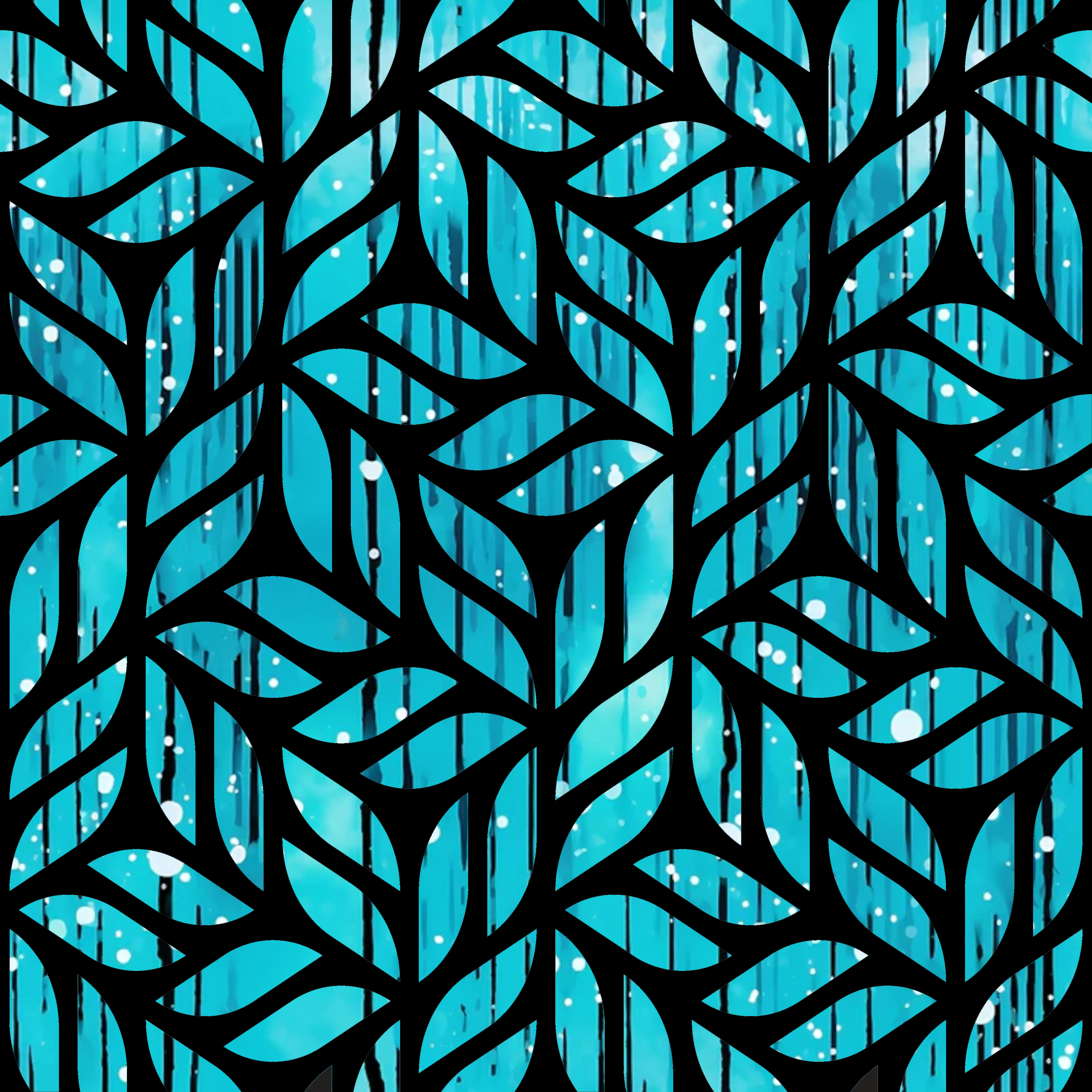 Dripping Turquoise Liquid Pattern 20 Minky Fabric