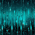 turquoise, teal, aqua, black, white, dripping pattern, liquid drops, vertical lines, rain effect, abstract design, modern style, geometric shapes, flowing water, contemporary art,, fabric panel, cool tones, minimalist, sleek pattern, digital print
