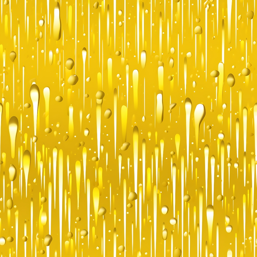 yellow, golden, amber, dripping, liquid, drops, droplets, flowing, streaks, rain pattern, abstract design, modern, contemporary, bright, vibrant,, fabric panel, geometric, vertical lines, glossy effect