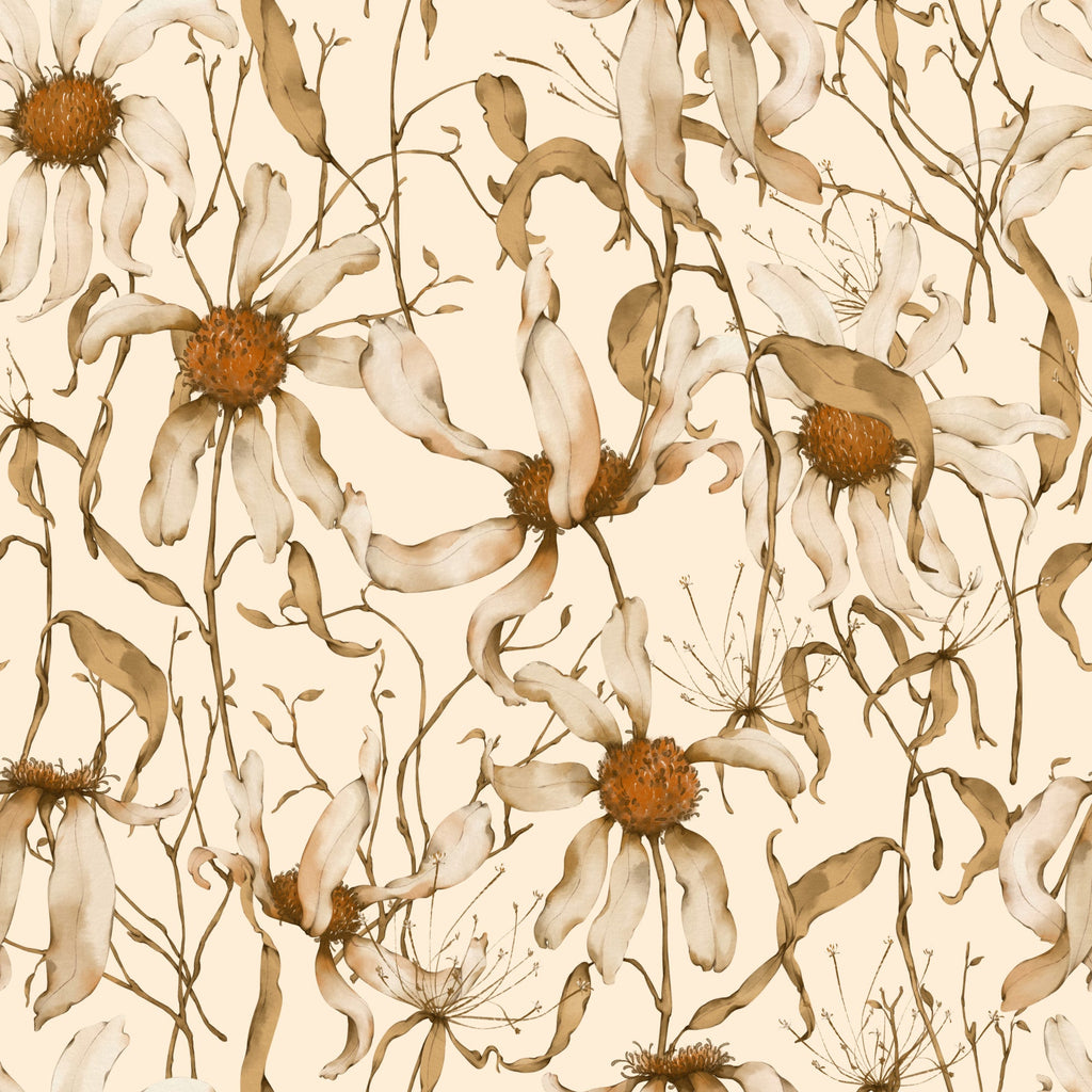 Faded Petals Pattern 3 Minky Fabric